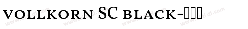 vollkorn SC black字体转换